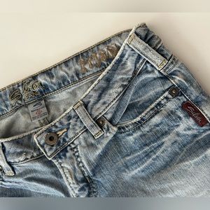 Vintage Silver Flared Jeans